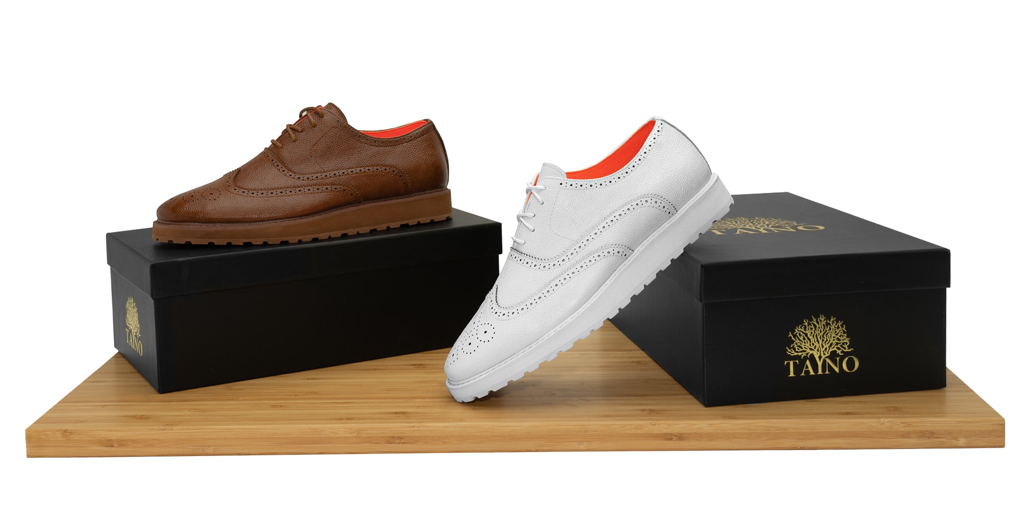 The Priority L TAYNO Leather Lace Up Wingtip Sneaker