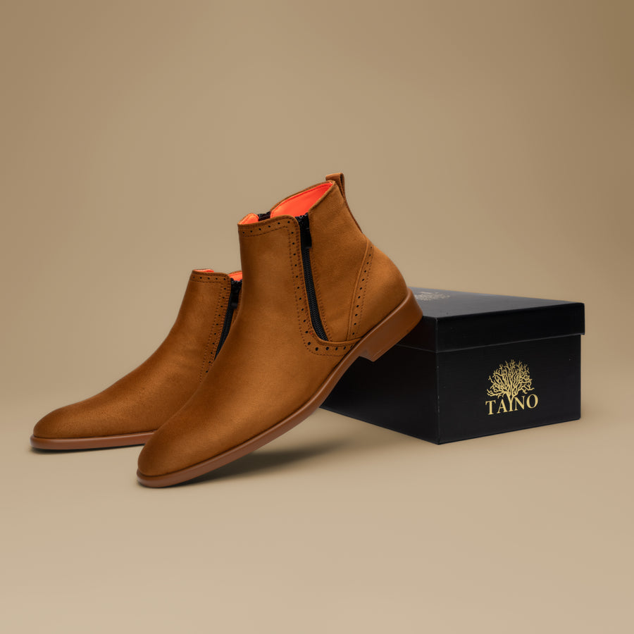 The Coupe Camel Suede Chelsea Boot