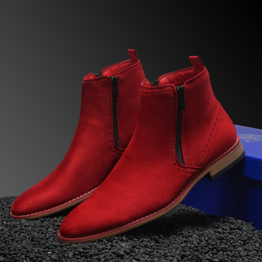 Coupe Red Suede Boot