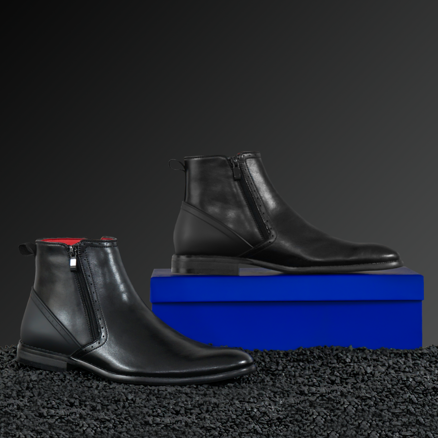 Coupe L Black Leather Chelsea Boot