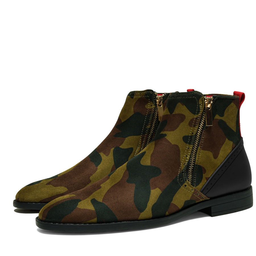 Coupe Camouflage Suede Chelsea Boot
